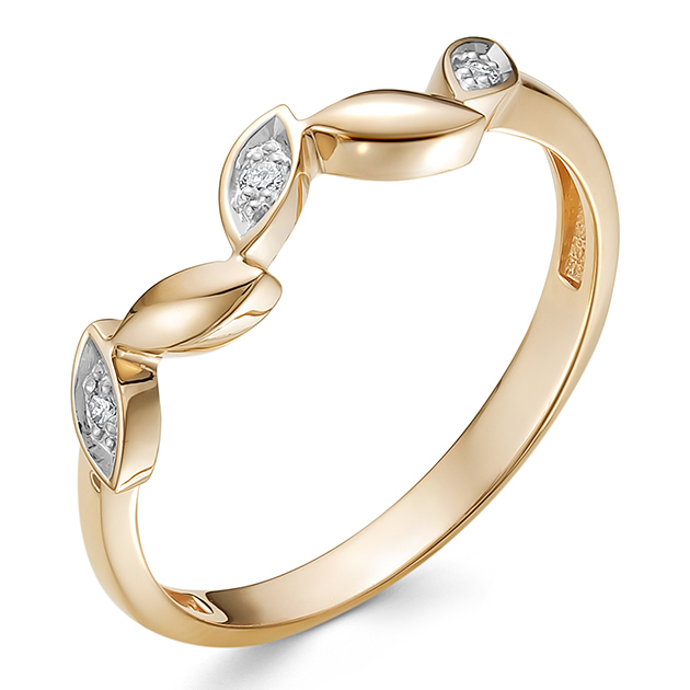 Кольцо, золото, бриллиант, 685-1100